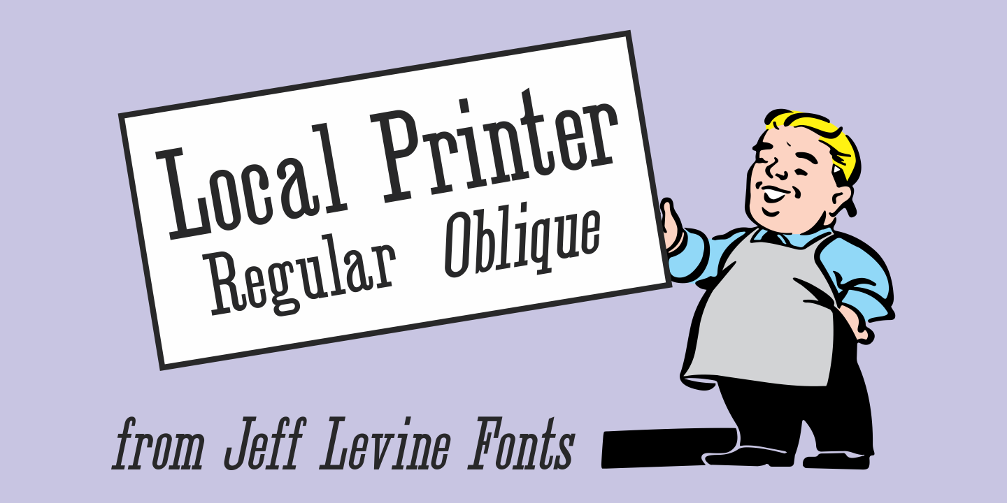 Przykład czcionki Local Printer JNL Regular
